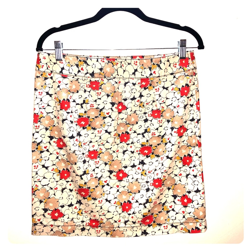 Floral Ann Taylor Pencil Skirt